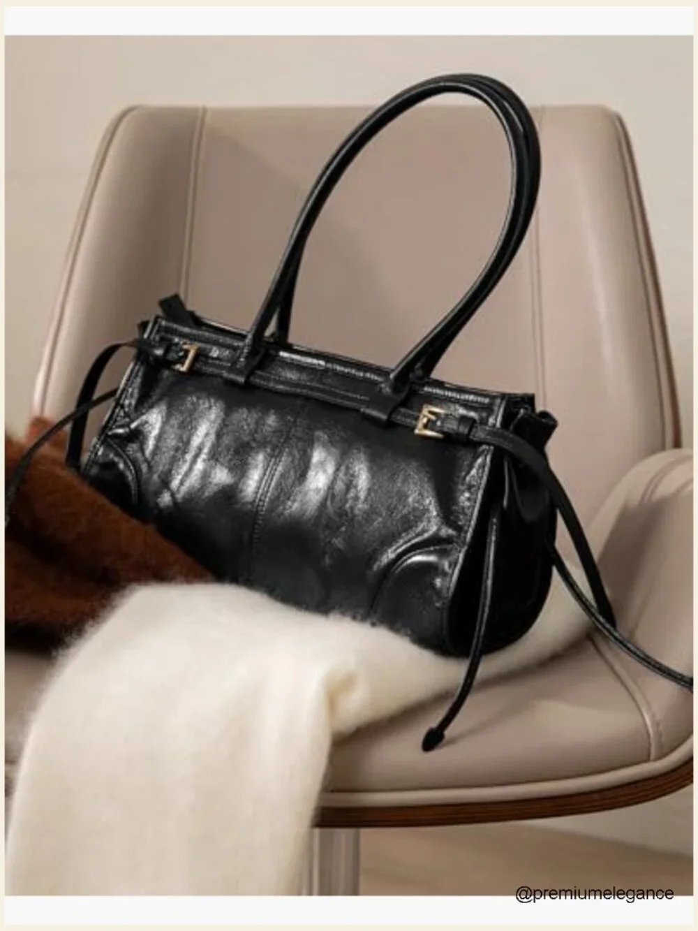 Convertible PU Leather Clutch Purse Top Handle Shoulder Bag Work Evening Satchel